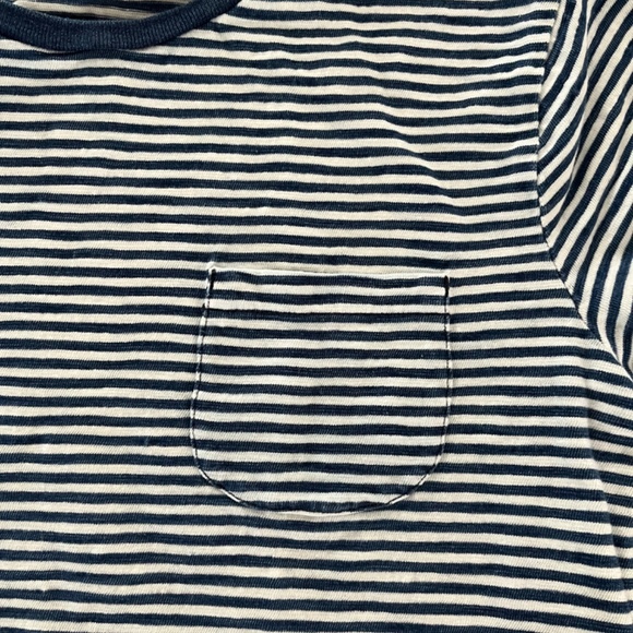 RRL Ralph Lauren Indigo Stripe jersey tee. Size 2 - Picture 3 of 4